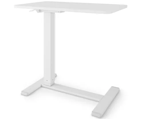 ESMART EACM-121WW - Mobiler höhenverstellbarer Beistelltisch - Beistelltisch fürs Wohnzimmer, stufenlos höhenverstellbar von 64-99 cm, mobil auf Rollen und ideal für Couch, Bett oder Homeoffice.