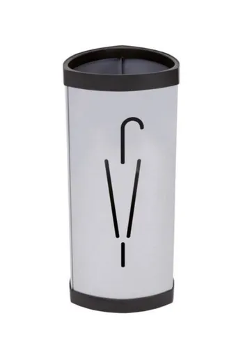 Stahl-Schirmständer 'TRIA2', dreieckig, grau in grau von Alba