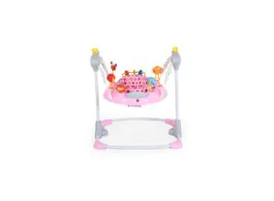 Moni Türhopser Hopser Vista, rosa pink - Hüpfgeräte mit Spielcenter, Musik und Licht für Spaß und Bewegung. Höhenverstellbar und ideal für Kinder ab 6 Monaten.