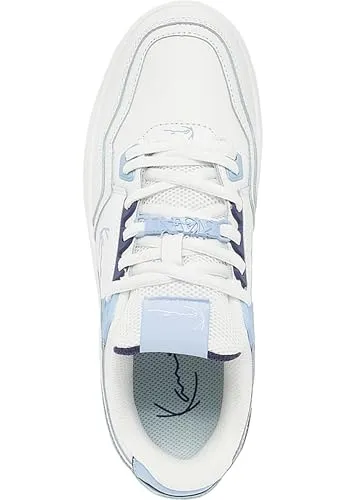 KARL KANI Damen KKFWW000367 Trainingsschuh - Sneaker in elegantem Weiß-Blau, ideal für sportliche Aktivitäten und stilvolles Auftreten.