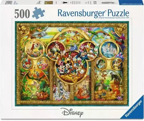 Puzzle 2D: Świat Disneya 500el Ravensburger 4005555000945