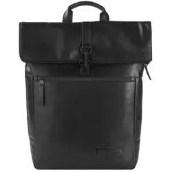 Jost Packsack Aarhus - Urbaner Rolltop Backpack aus wasserabweisendem Nappaleder, ideal für Freizeit und Beruf – stilvoll und funktional.
