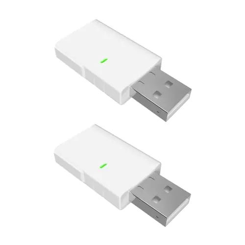 Shelly BLU Gateway | 2er Pack | Bluetooth-WLAN-Gateway in einem USB-A-Dongle | Hausautomation | Kompatibel mit Alexa & Google Home | iOS Android App | Kabellos [Energieklasse B]