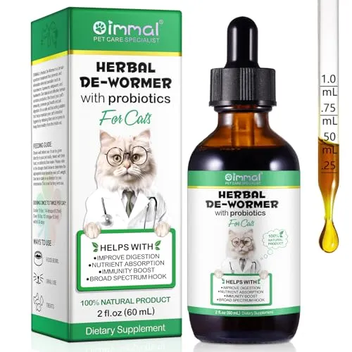 Katzen Wurmkur 60ml – Effektiver Kräuterentwurm mit Probiotika