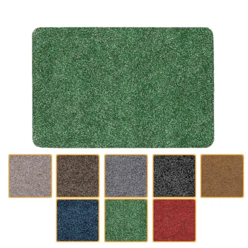 ANRO Fußmatte Schmutzfangmatte Türmatte rutschfest Fußabstreifer abwaschbar robust für Eingang, Haustür, Flur innen & außen Poet Küche, 60 x 40 cm (Rechteckig)