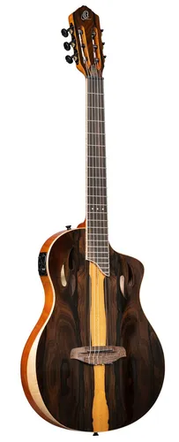 ORTEGA RTP-LTD TourPlayer 4/4 Elektro-Akustikgitarre - Hochwertige Elektro-Akustikgitarre aus der TourPlayer Series mit Zirikote-Decke und Okoume-Boden. Ideal für kreative Musiker, die Wert auf Klangvielfalt legen.