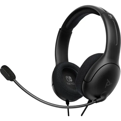 LVL40 Wired Stereo Headset - Black - Gaming-Zubehör, ohrumschließend und kabelgebunden für ein immersives Klangerlebnis auf Nintendo Switch und PlayStation 4.