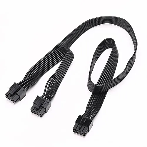 YieJoya PCIE Kabel für Corsair, PSU 8-Pin Stecker auf Dual PCIe 8-Pin (6+2) Stecker Stromversorgungskabel für Corsair Modular Power Supply RM/HX/CX-M Serie