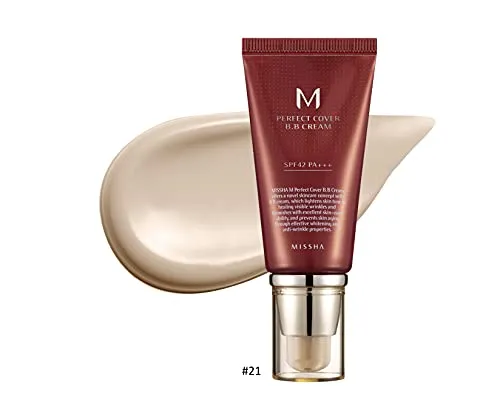 Missha M Perfect Cover Bb Cream SPF 42 # No. 21 Light Beige 50 ml