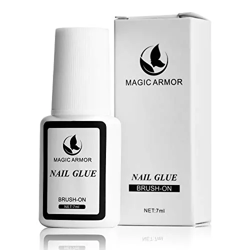 MagicArmor Nagelkleber Tipkleber Extra stark mit pinsel für Professionell Salon-Qualität Nagelkleber für tips schnelltrocknend und nagelkleber für kunstnägel Perfekt für Acrylnägel