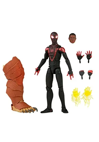 Spiderman F3024 Marvel Legends Serie Gamerverse Miles Morales 15,2 cm Sammelfigur Spielzeug und 1 Build-a-Figure-Teile, Mehrfarbig