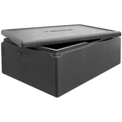 Schneider Thermobox EPP GN 1/1 60 x 40 x 18 cm - Hochwertiger Thermobehälter aus bruchstabilem EPP mit 21 Litern Volumen, ideal für HACCP-konformes Arbeiten und optimale Isolierwerte für Warm- und Kaltlagerung.