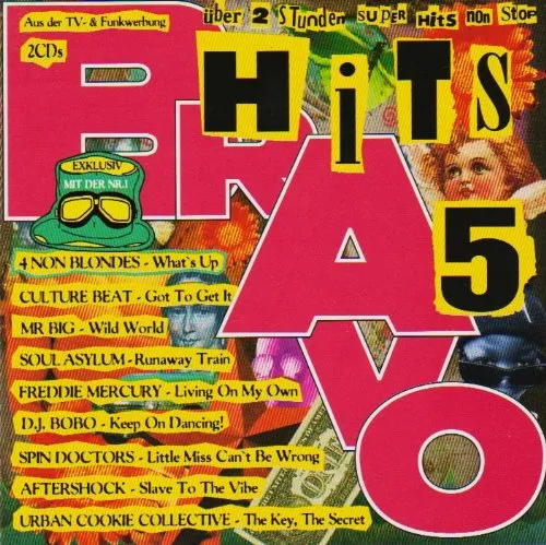 Bravo Hits 5 - Die besten Pop-Hits der 90er - Pop Compilation mit den größten Hits der 90er Jahre, perfekt für nostalgische Partys und unvergessliche Musikmomente.