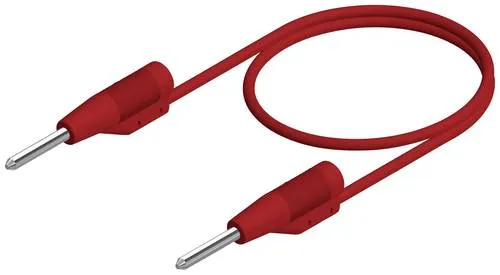 Produktbild Hirschmann Test & Measurement MVL 2/50 rt Messleitung Stecker 2mm Stecker 2mm 0.50m Rot 1St.