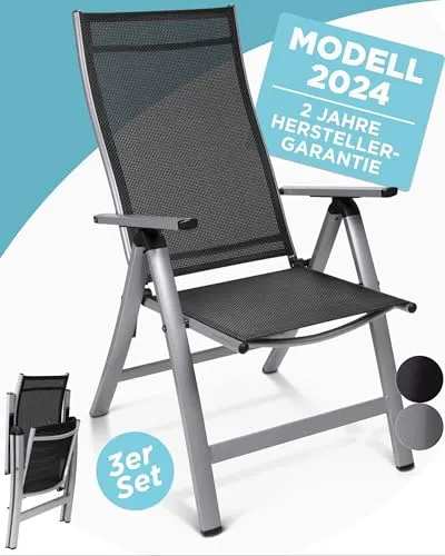 GARDISUN Hochlehner Gartenstuhl klappbar von Gardisun