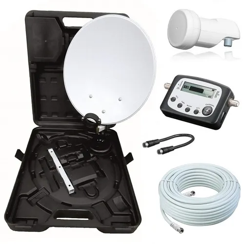 HD Camping Mobile SAT Anlage ✔ Kabel ✔ LNB ✔ SAT-Finder ✔ Koffer ✔ Digital HDTV