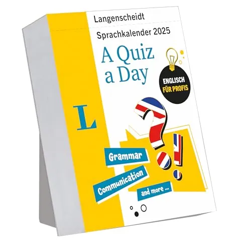 Langenscheidt Sprachkalender Englisch A Quiz a Day 2025: Tagesabreißkalender