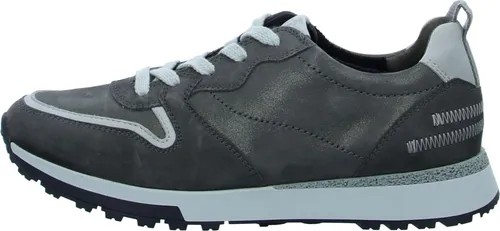 Paul Green Sneaker Leder grau 42 EU - Hochwertige Freizeit Sneaker aus Leder in Titanfarbe, mit bequemer Schnürung und 3 cm Blockabsatz – ideal für stilvolle und komfortable Outfits.