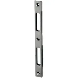 GRUNDMANN Zubehör zu MVS 903/905S - Schließblech 210 x 20 x 10 mm - Sonstige Elektroinstallationsartikel, ideal für Haustürschlösser mit einfräsbarem Schließblech aus verzinktem Stahl für langlebigen Einsatz.