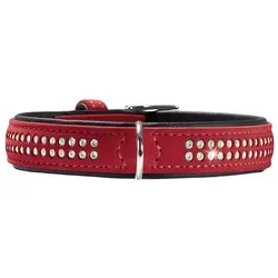 Hunter Softie Deluxe Hunde-Halsband rot/schwarz von Hunter