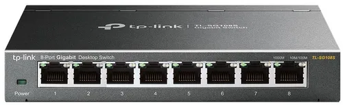 TP-Link TL-SG108S - 8-Port Gigabit Ethernet Switch, langlebig und zuverlässig mit 2 Jahren Garantie