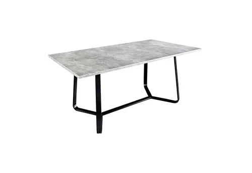 riess-ambiente Esstisch LOFT 140cm - Beton-Design mit Metall Kufengestell - Esstische für 4 Personen, pflegeleichtes Design in Betonoptik, ideal für moderne Wohnräume.