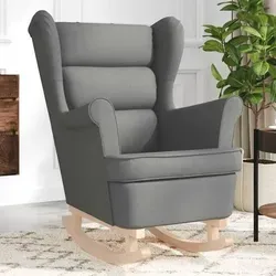 vidaXL Schaukelsessel Dunkelgrau 74x90x102 cm