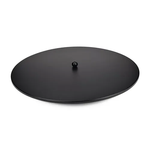 Abdeckplatte 85cm mit Griff - für Feuerplatten, Feuerschalen & Feuerwannen - Sonstiges Grillzubehör mit kratzfester Pulverbeschichtung, schützt Ihre Feuerplatte vor Regen und Rost, ideal für den Winter.