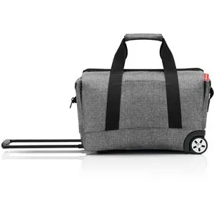 Reisenthel Reisetasche Allrounder Trolley mit Rollen - Reisetasche in grau mit 30 Liter Volumen, handgepäcktauglich und aus hochwertigem, recyceltem Polyester gefertigt – ideal für umweltbewusste Reisende.