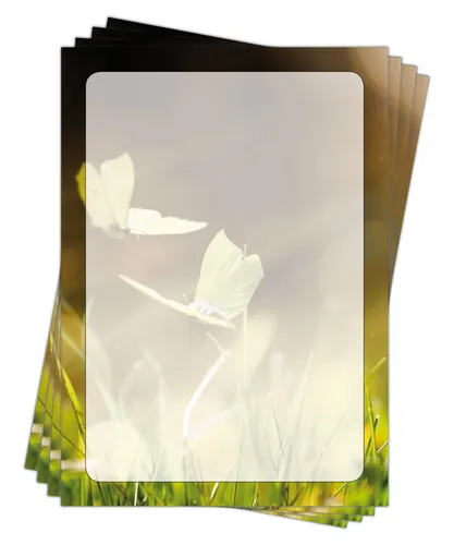 Motivpapier Briefpapier Frühlingswiese (Zitronenfalter-5181, DIN A4, 25 Blatt)