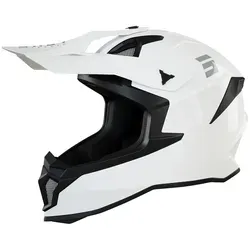 Shot Lite Solid 2.0 Motocross Helm, weiss, Größe 2XL für Männer