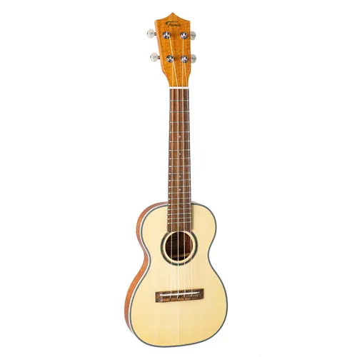 Fame UKE-C SC Thinline Konzert Ukulele - Ukulele für Einsteiger und Reisen, mit flachem Korpus für komfortables Handling und lautem, transparentem Klang durch laminierten Fichten- und Mahagoni-Korpus.
