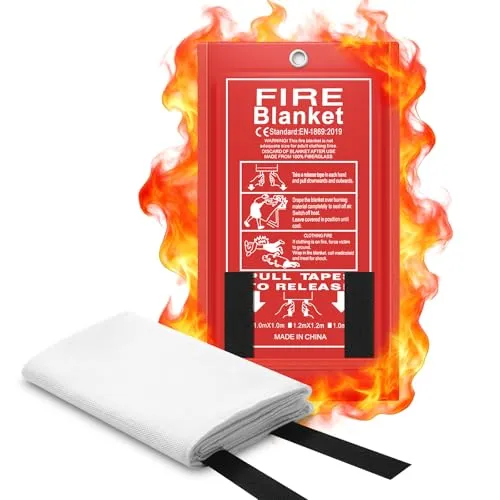 FLASLD Löschdecke Küche Feuerlöschdecke von FLASLD