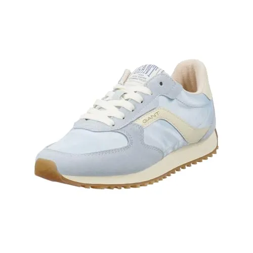 GANT 32533178/G631 Damen Sneaker Low Leder & Textil in Blau - Gr. 40 - Stylische Damen Sneaker mit modernem Material-Mix, gepolstertem Fußbett und rutschfester Laufsohle für optimalen Tragekomfort.