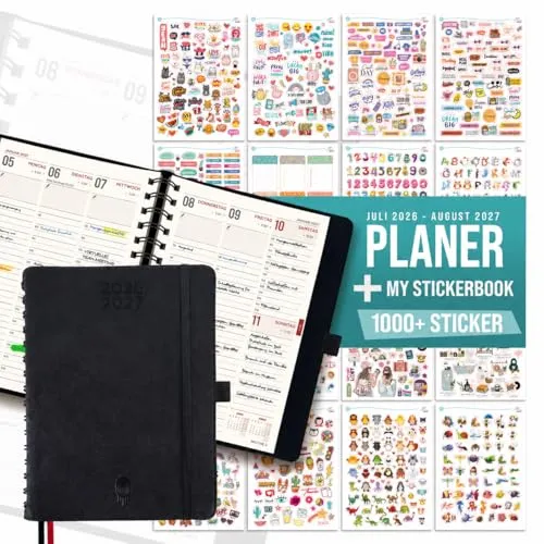 Kalender, Organizer & Zeitplaner Schwarz von colortouch
