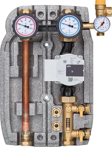 Solarstation Easyflow Typ 2 HE Wilo - Thermische Solaranlagen mit hocheffizienter Wilo Pumpe, ideal für energiesparende Solarthermie-Anwendungen und hohe Förderhöhe bis 6,7m.