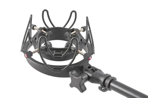 Shock Mount InVision - USM - Handy-Gadgets: Robuste Mikrofonaufhängung für optimale Schallisolierung, max. Tragkraft 750g, ideal für professionelle Aufnahmen.