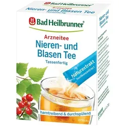 Bad Heilbrunner Nieren- und Blasen Tee tassenfert. - Tees für eine gesunde Blasen- und Nierenfunktion, bequem in der Tasse zubereitet für schnellen Genuss.