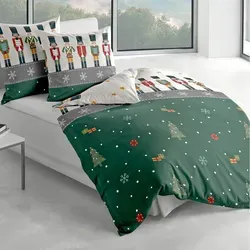 Traumschlaf Biber Bettwäsche Nussknacker 135x200 cm von Traumschlaf