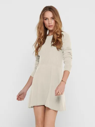 ONLALMA L/S O-Neck Dress KNT NOOS - Freizeitkleid für Damen, aus bequemem Strickmaterial, mit klassischem O-Ausschnitt und langen Ärmeln, perfekt für lässige Anlässe.