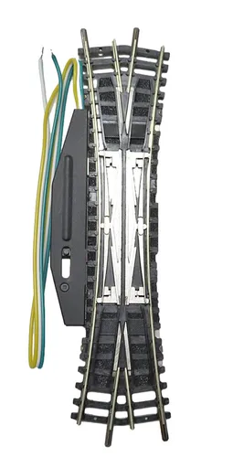 MiniTrix T14960 N Gleis Doppelkreuzungsweiche - 129.8mm, rostfreie Speziallegierung für unübertroffene Kontaktsicherheit in Modelleisenbahnen