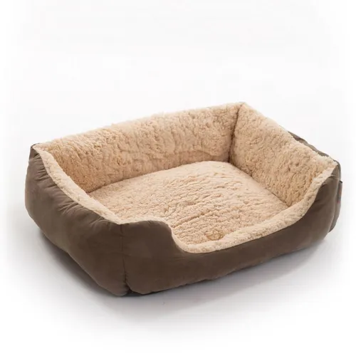 ESTEXO Hundebett Hundekissen Hundekorb 50x37x17 cm Haustierbett Hundesofa Dunkelbrau