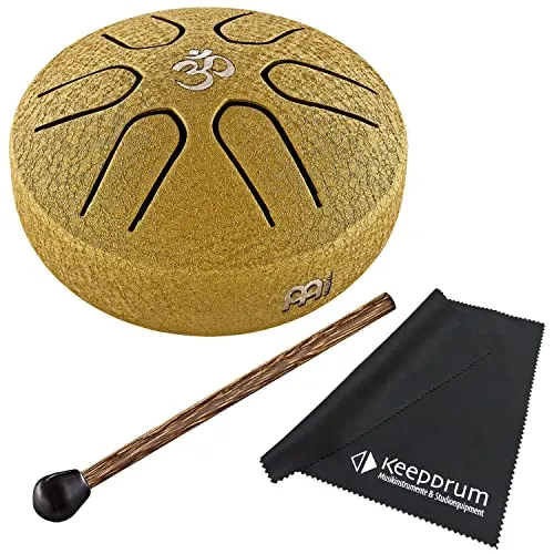 Meinl Sonic Energy Pocket Tongue Drum OM - Kompakte Steel Tongue Drum im Hosentaschen-Format mit beruhigendem Klang, perfekt für Anfänger und Fortgeschrittene. In A-Dur gestimmt, harmonische Melodien garantiert. Inkl. Holzschlägel und Mikrofasertuch.
