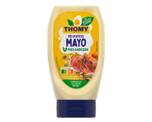 THOMY Saucen, Thomy Delikatess Mayonnaise cremig mild klassisch fein original 282 g