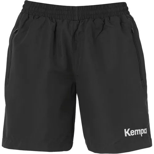 Kempa Bekleidung Teamsport Webshorts Schwarz S - Trainingsbekleidung mit Innenslip und Kordel im Bund, ideal für Sport und Freizeit, ausgestattet mit praktischen Reißverschlusstaschen.