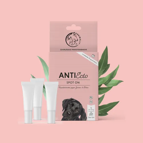 Anti Ecto Spot On L (20-30 kg) - Floh- & Zeckenschutz für Hunde - Zeckenmittel
