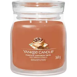 Yankee Candle Pumpkin Cinnamon Swirl Duftkerze 368 g - Duftkerze in der Kategorie Duftkerzen mit zwei Dochten, aus hochwertiger Sojawachsmischung für ein langanhaltendes Dufterlebnis und ein wunderschönes Ambiente.