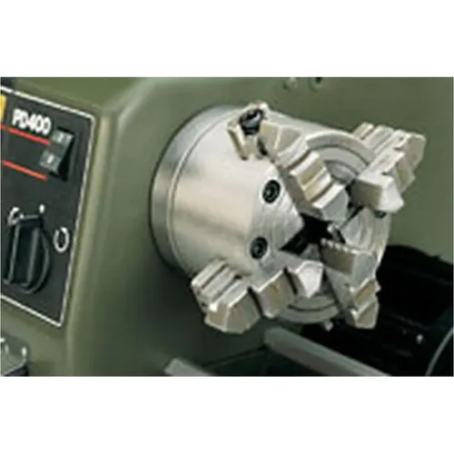 Proxxon Vierbacken-Drehfutter für PD 400, einzeln verstellbar - Drehmaschinen, ideal zum Spannen eckiger und asymmetrisch geformter Werkstücke mit manuell einstellbaren Backen für präzise Ergebnisse.