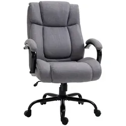 Vinsetto Ergonomischer Bürostuhl mit Wippfunktion in silber von Vinsetto