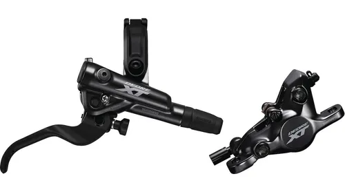 Shimano Deore XT BR-M8100 XC HR Scheibenbremse - schwarz - Hochleistungs-Scheibenbremse für Mountainbikes, bietet exzellente Bremskraft und präzise Kontrolle auf jedem Terrain